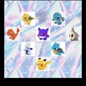 Pokemon Nano Block Lot of 8